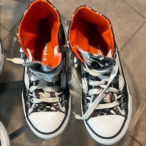 Converse Black and White High-Top Sneakers with Classic Design